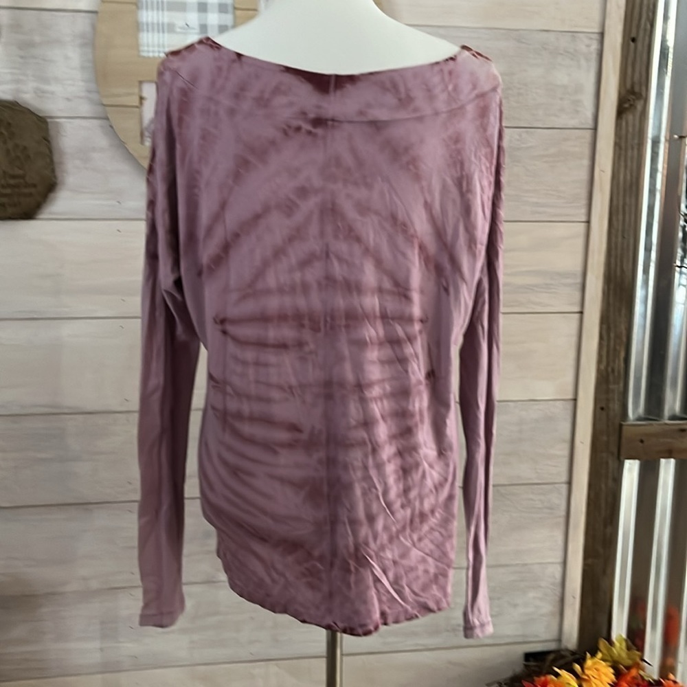 Bloom Purple Tye Dye Long Sleeve Top S - Picture 3 of 4